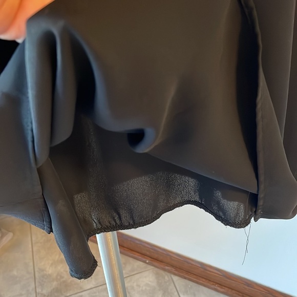 SOPRANO casual short sleeve black dress / crew neck mini size Large boxy - Picture 4 of 8